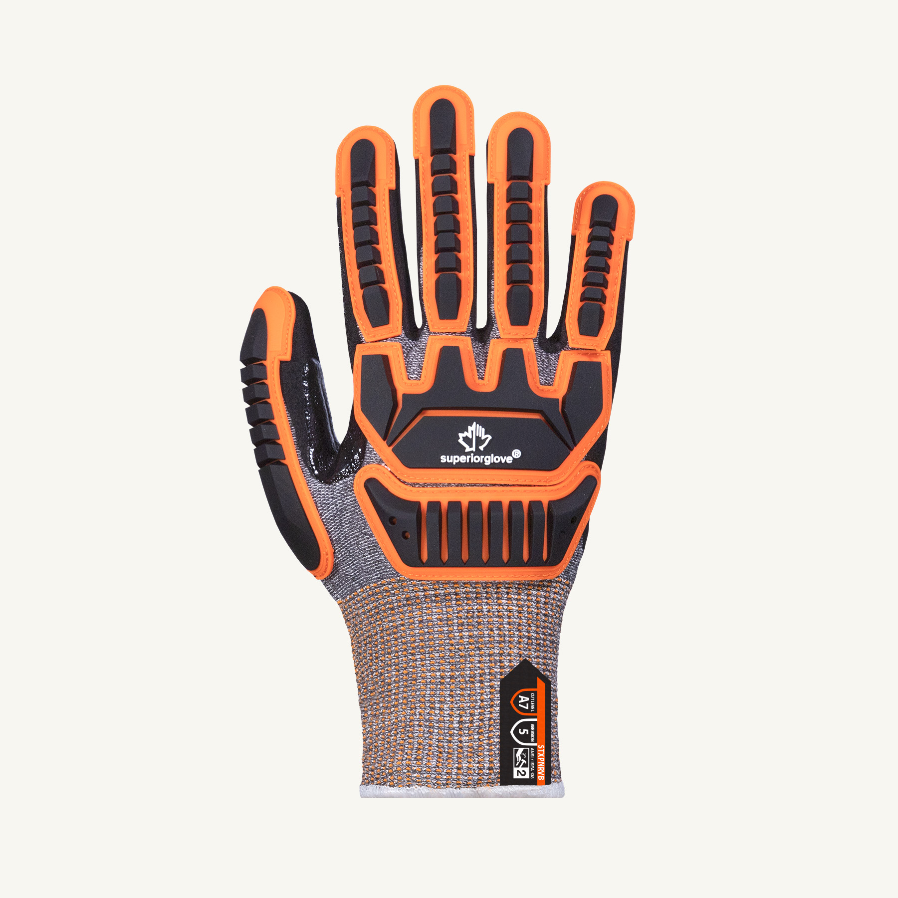 Superior Glove® TenActiv™ STXPNRVB Micropore Nitrile Coated A7 Cut Impact Gloves